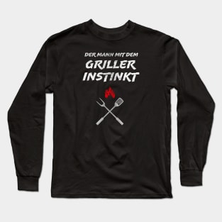 Bratort - Mann mit dem Grillerinstinkt - Männer Long Sleeve T-Shirt